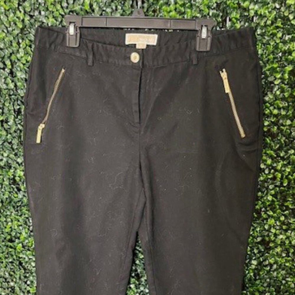Michael Kors Black Twill Casual Pants -  Size 14 - Lightly Worn-  Inseam 28"